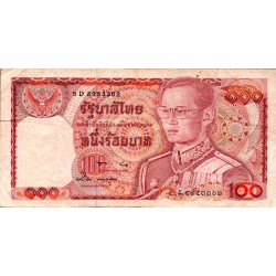 THAILAND - PICK 89 - 100 BAHT - undated (1978) - SIGN 54