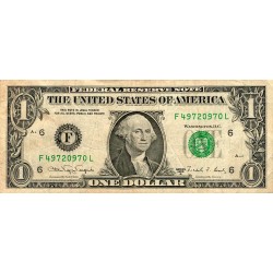 UNITED STATES - PICK 480 b - 1 DOLLAR 1988 - SERIES A - LETTER F