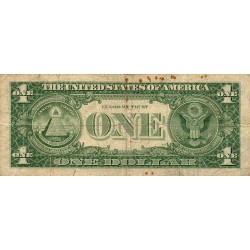 ETATS-UNIS - PICK 443 b - 1 DOLLAR 1963 A - SERIE G