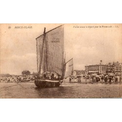 62600 - BERCK-PLAGE - SAILBOAT BEFORE DEPARTURE FOR THE WALK