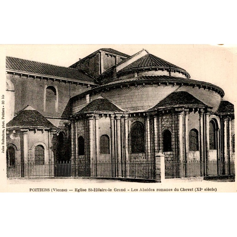 86000 - POITIERS - EGLISE ST-HILARE-LE GRAND - LES ABSIDES ROMANES DU CHEVET