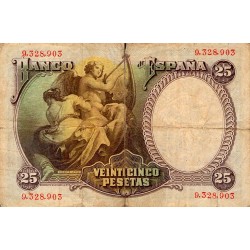 SPAIN - PICK 81 - 25 PESETAS - 25/04/1931