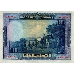 SPANIEN - PICK 76 a - 100 PESETAS - 15/08/1928