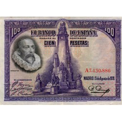 SPANIEN - PICK 76 - 100 PESETAS 1928