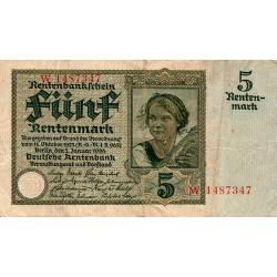 GERMANY - PICK 169 - 5 RENTENMARK - 02/06/1926