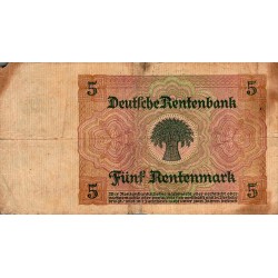 DEUTSCHLAND - PICK 169 - 5 RENTENMARK - 02/06/1926