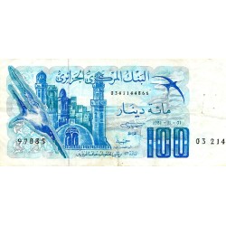 ALGERIA - PICK 131 a - 100 DINARS - 01/11/1981