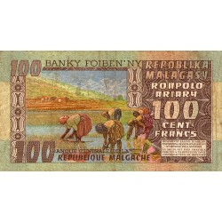 MADAGASCAR - PICK 63 - 100 FRANCS - NON DATE