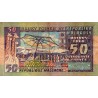 MADAGASCAR - PICK 62 - 50 FRANCS/10 ARIARY - NON DATE (1974)