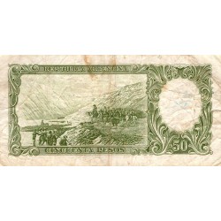 ARGENTINA - PICK 271 - 50 PESOS - UNDATED (1955-68) - SERIES C