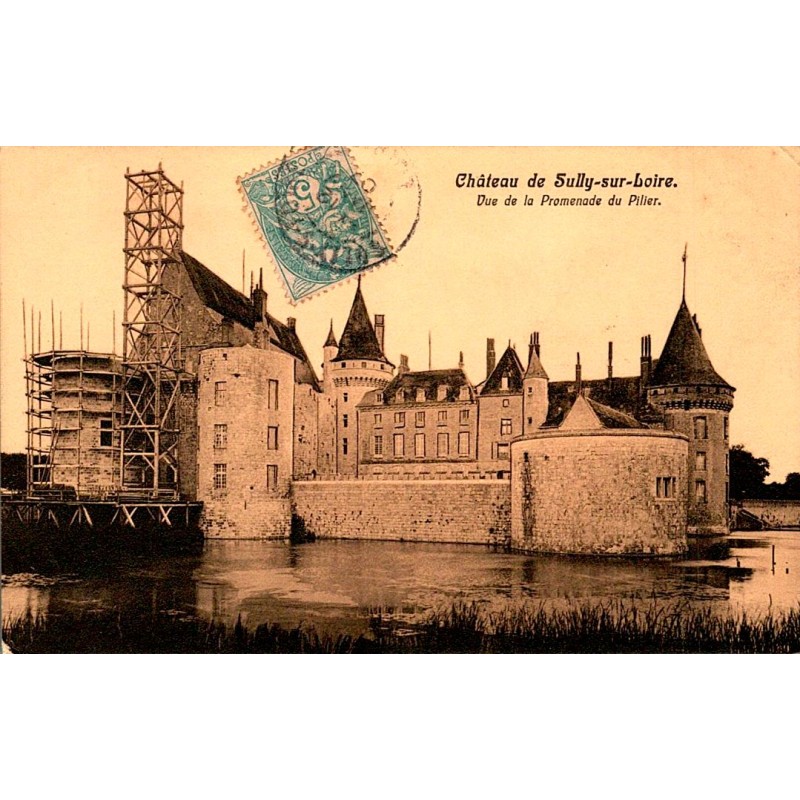 45600 - SCHLOSS VON SULLY-SUR-LOIRE - BLICK AUF DIE PROMENADE DU PILLIER