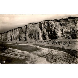 76980 - VEULES-LES-ROSES - DER STRAND UND DIE KLIPPEN