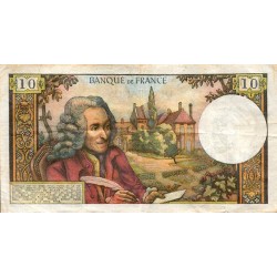 FRANKREICH - PICK 147 - 10 FRANCS VOLTAIRE - 02/12/1971 - K.725