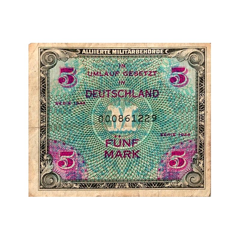 ALLEMAGNE - PICK 193 a - 5 MARK 1944