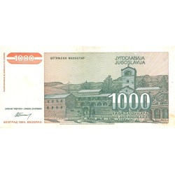 JUGOSLAWIEN - PICK 140 a - 1 000 DINARA - 1994