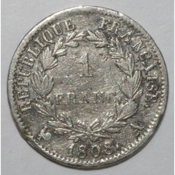 FRANCE - KM 682.1 - 1 FRANC 1808 A TYPE NAPOLEON 1er