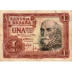 SPAIN - PICK 144 - 1 PESETA...