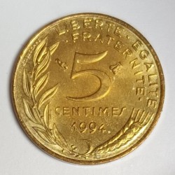 GADOURY 175 - 5 CENTIMES 1993 TYPE MARIANNE 4 plis - SUP - KM 933