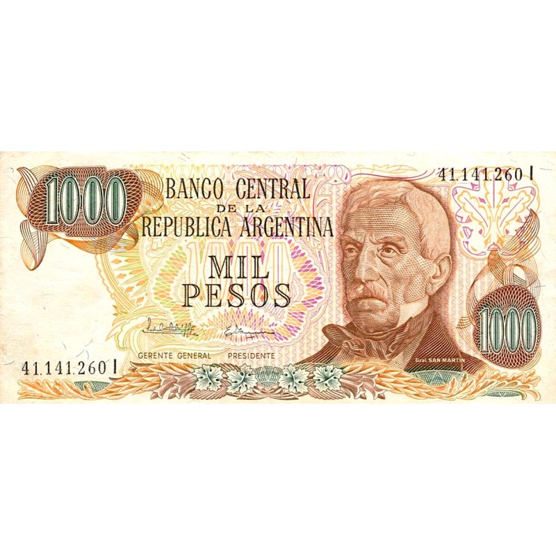 ARGENTINA - PICK 304 d - 1 000 PESOS ( 1976 - 1983 )