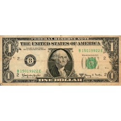 ETATS-UNIS - PICK 443 b - 1 DOLLAR 1963 A - SERIE B