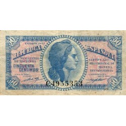 SPAIN - PICK 93 - 50 CENTIMOS - 1937