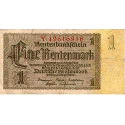 ALLEMAGNE - PICK 173 b - 1 RENTENMARK - 30/01/1937