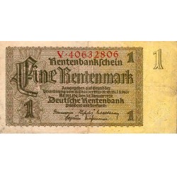 GERMANY - PICK 173 b - 1 RENTENMARK - 30/01/1937