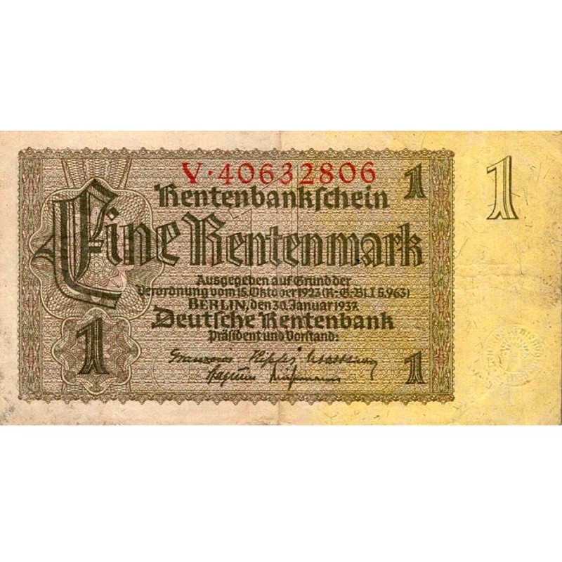 DEUTSCHLAND - PICK 173 b - 1 RENTENMARK - 30/01/1937