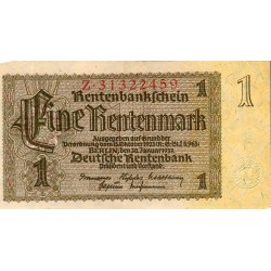 ALLEMAGNE - PICK 173 b - 1 RENTENMARK - 30/01/1937