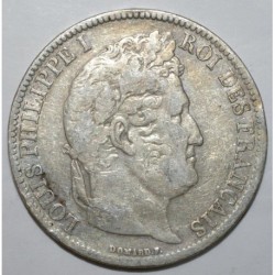 5 FRANCS 1831 B - LOUIS PHILIPPE 1er - tranche en relief - tête laurée - TB