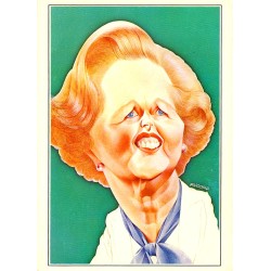 CARTE POSTALE MODERNE - CARICATURE - MARGARET THATCHER -  'LES GRANDES GUEULES' - 12