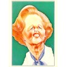 CARTE POSTALE MODERNE - CARICATURE - MARGARET THATCHER -  'LES GRANDES GUEULES' - 12