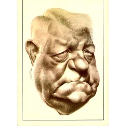 MODERN POSTCARD - CARICATURE - JEAN GABIN -  'LES GRANDES GUEULES' - 103