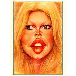 MODERN POSTCARD - CARICATURE - BRIGITTE BARDOT -  'LES GRANDES GUEULES' - 108