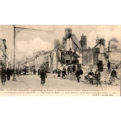 51100 - REIMS - KRIEG 1914-1915 - DAS VERBRECHEN VON REIMS - RUE DU FAUBOURG-CERES