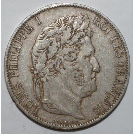 FRANCE - KM 749 - 5 FRANCS 1844 W - Lille - LOUIS PHILIPPE 1st