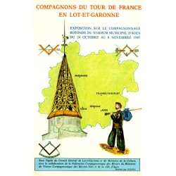 FRANC-MACONNERIE - COMPAGNON DU TOUR DE FRANCE - EXPOSITION - 1987