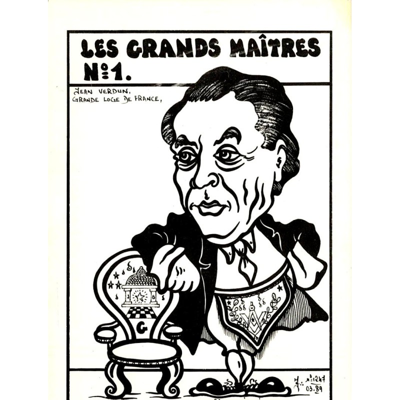 FRANC-MACONNERIE - LES GRANDS MAITRES NUMERO 1 - JEAN VERDUN  - EX 52/85