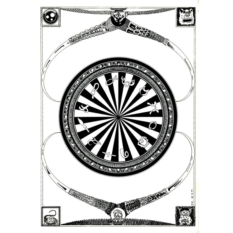 FREEMASONRY - THE SIGNS OF THE ZODIAC - COSMIC WHEEL - DRAWING OF CYB - EX 137/150