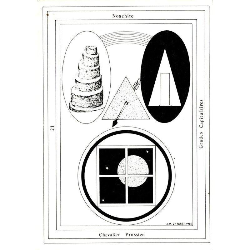 FRANC-MACONNERIE - NOACHITE - CHEVALIER PRUSSIEN - GRADES CAPITULAIRES - 1985