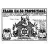 FREEMASONRY - FACHO IN 50 PROPOSALS - DRAWING BY JACQUES LARDIE - EX 37/50