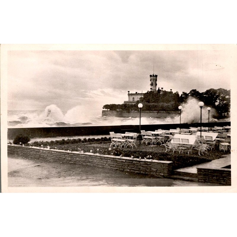 88085 - LANGENARGEN - TERRASSE DU SCHIFF ET CHATEAU MONTFORT - TEMPETE