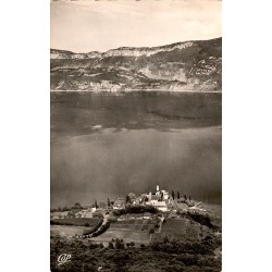 73100 - AIX-LES-BAINS - PANORAMA OF THE ABBEY OF HAUTECOMBE - THE LAKE BOURGET AND THE CHAMBOTTE MASSIF