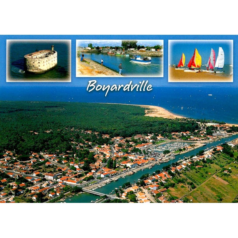 17190 - BOYARDVILLE - FORT-BOYARD UND GESAMTANSICHT DES HAFENS VON LE CHENAL