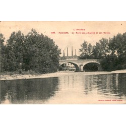 90100 - L'ARIEGE - PAMIERS - LE PONT SUR L'ARIEGE ET LES USINES