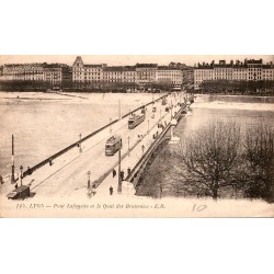 69000 - LYON - PONT LAFAYETTE UND DER QUAI DES BROTTEAUX