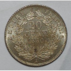 FRANCE - KM 778 - 20 CENTIMES 1860 A - Paris TYPE NAPOLEON III