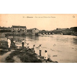 02300 - CHAUNY - UNE VUE SUR L'OISE - LES VANNES