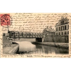 02300 - CHAUNY - LE PONT DU CANAL - 1904