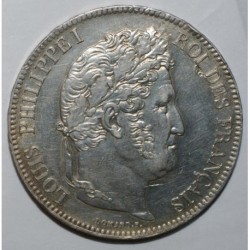 FRANKREICH - KM 749 - 5 FRANCS 1833 BB Strasbourg TYP LOUIS PHILIPPE 1er